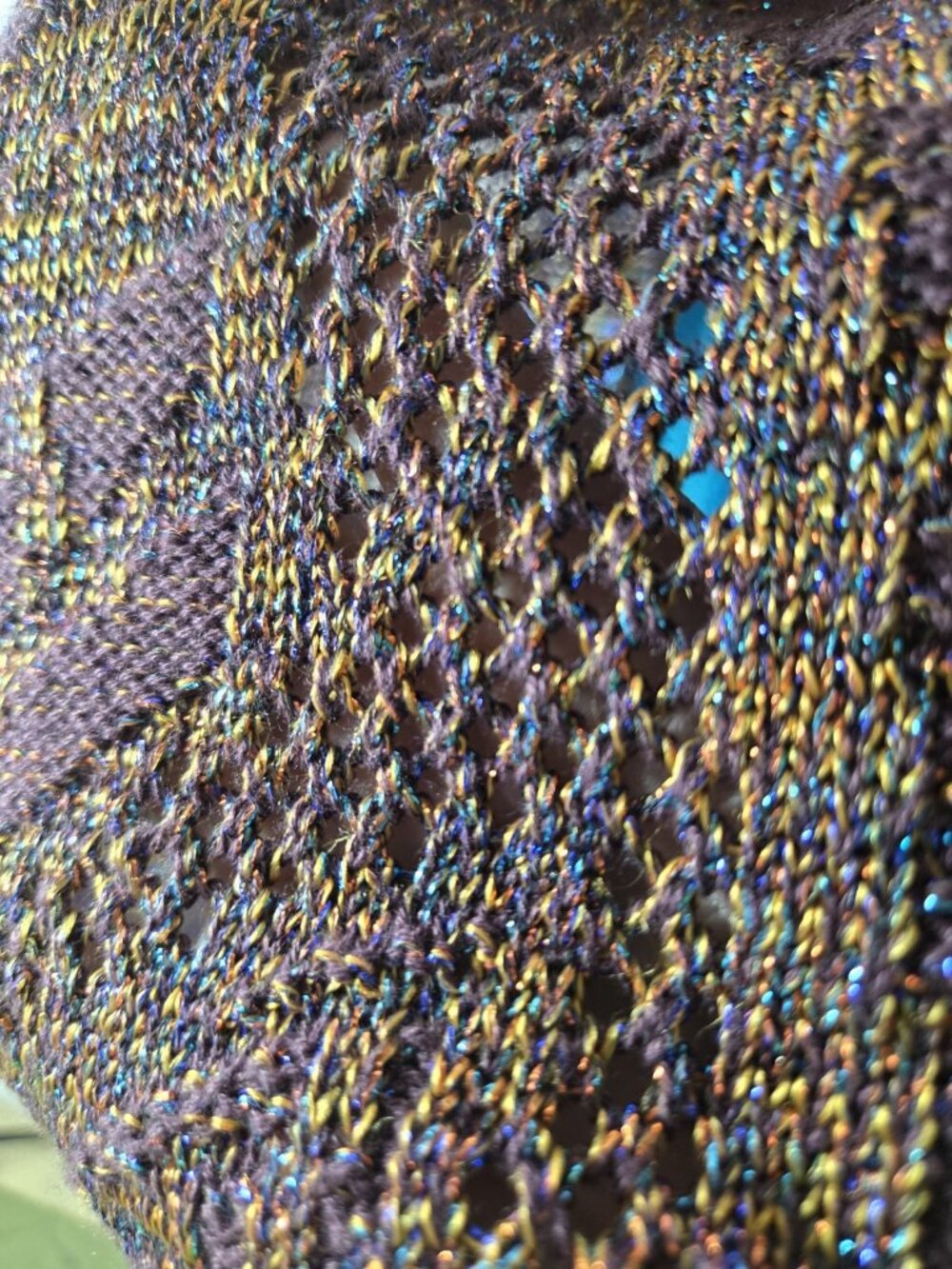 Cecilia Prado Anthropologie Knit Metallic Sweater Skirt - Picture 11 of 12